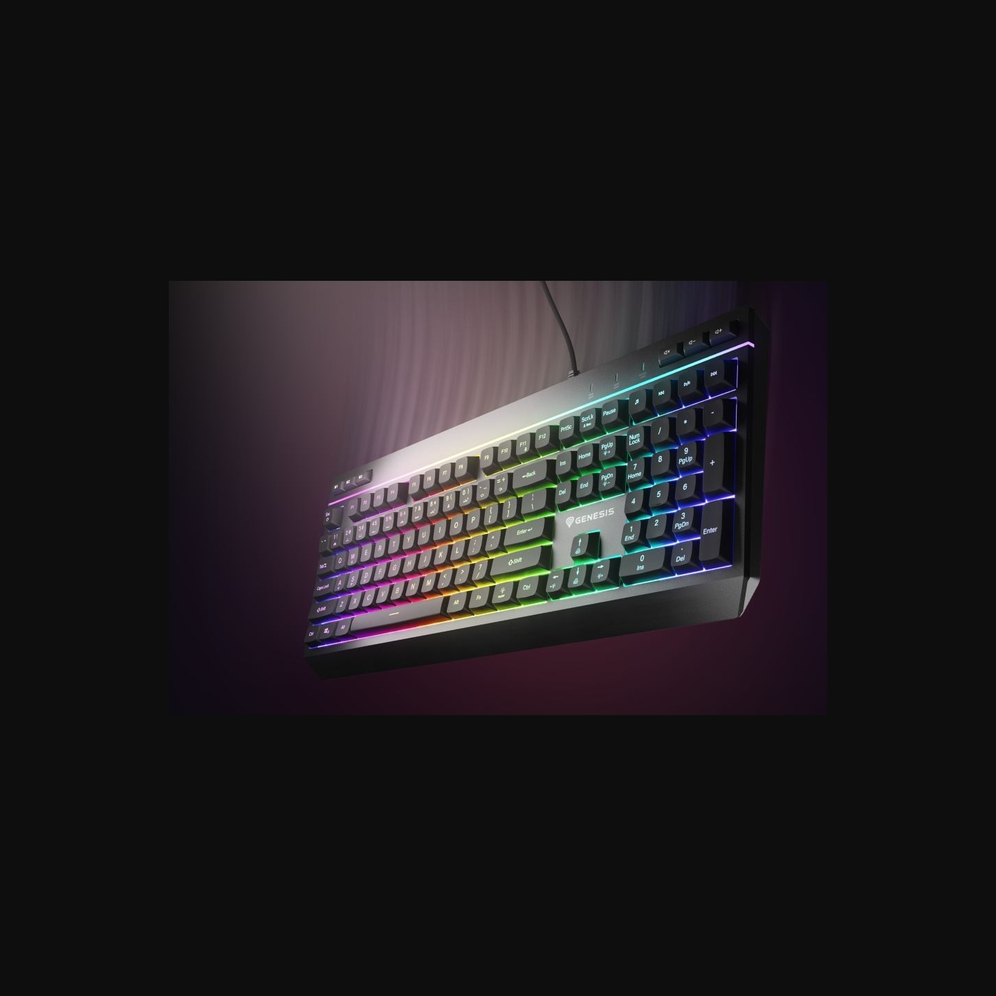 Genesis | Rhod 530 | Membrane Gaming Keyboard | Wired | US | Black