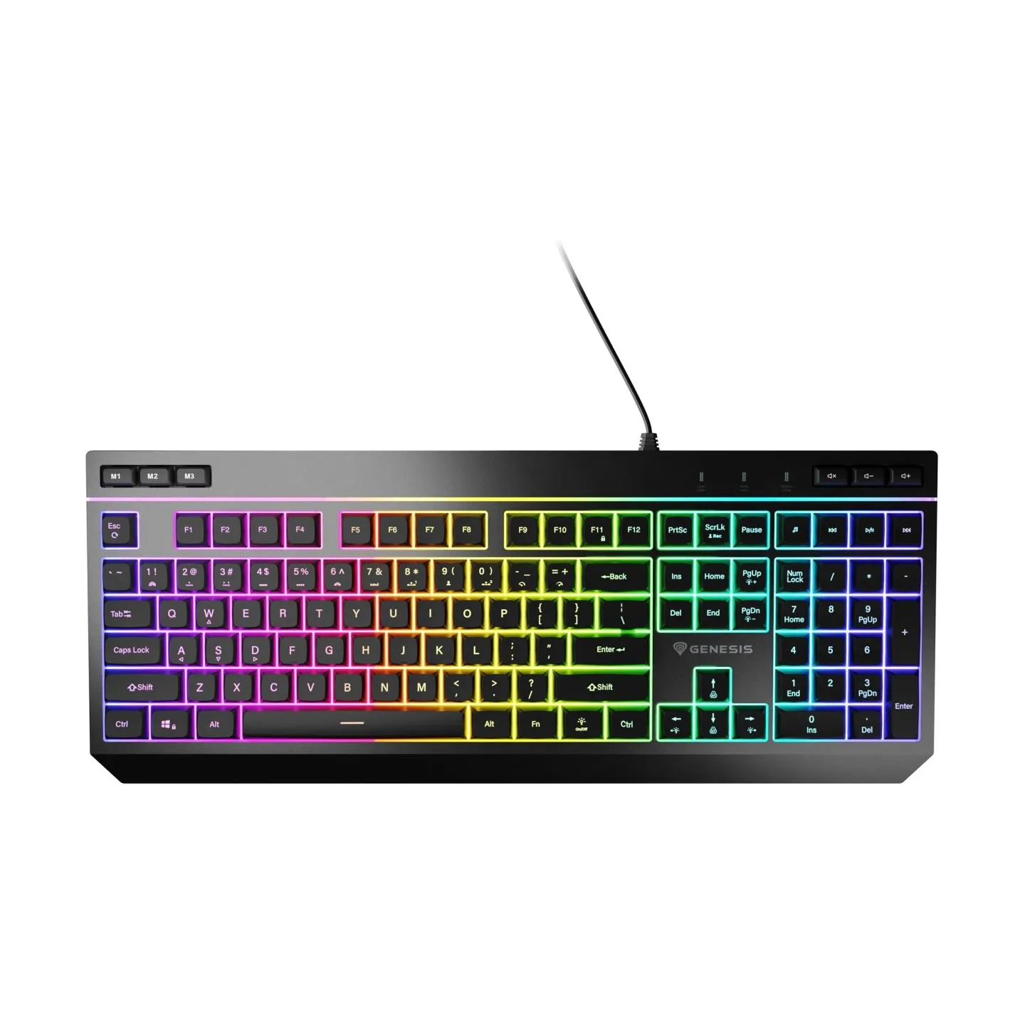 Genesis | Rhod 530 | Membrane Gaming Keyboard | Wired | US | Black