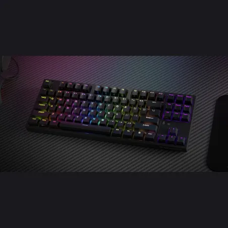 Genesis | THOR 404 TKL | Mechanical Gaming Keyboard | Wired | US | Gateron Yellow Pro | Black | RGB