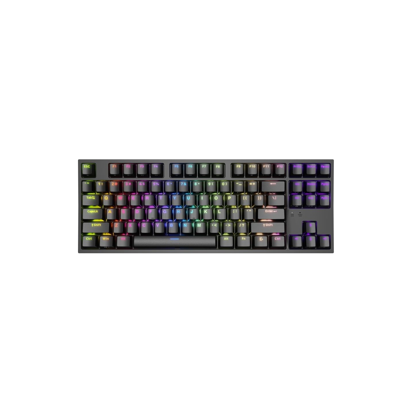 Genesis | THOR 404 TKL | Mechanical Gaming Keyboard | Wired | US | Gateron Yellow Pro | Black | RGB