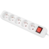 Lanberg Cable Power Strip, 5X French Outlets with Switch, Quality-Grade Copper, 1.5 m | PS1-05E-0150-W