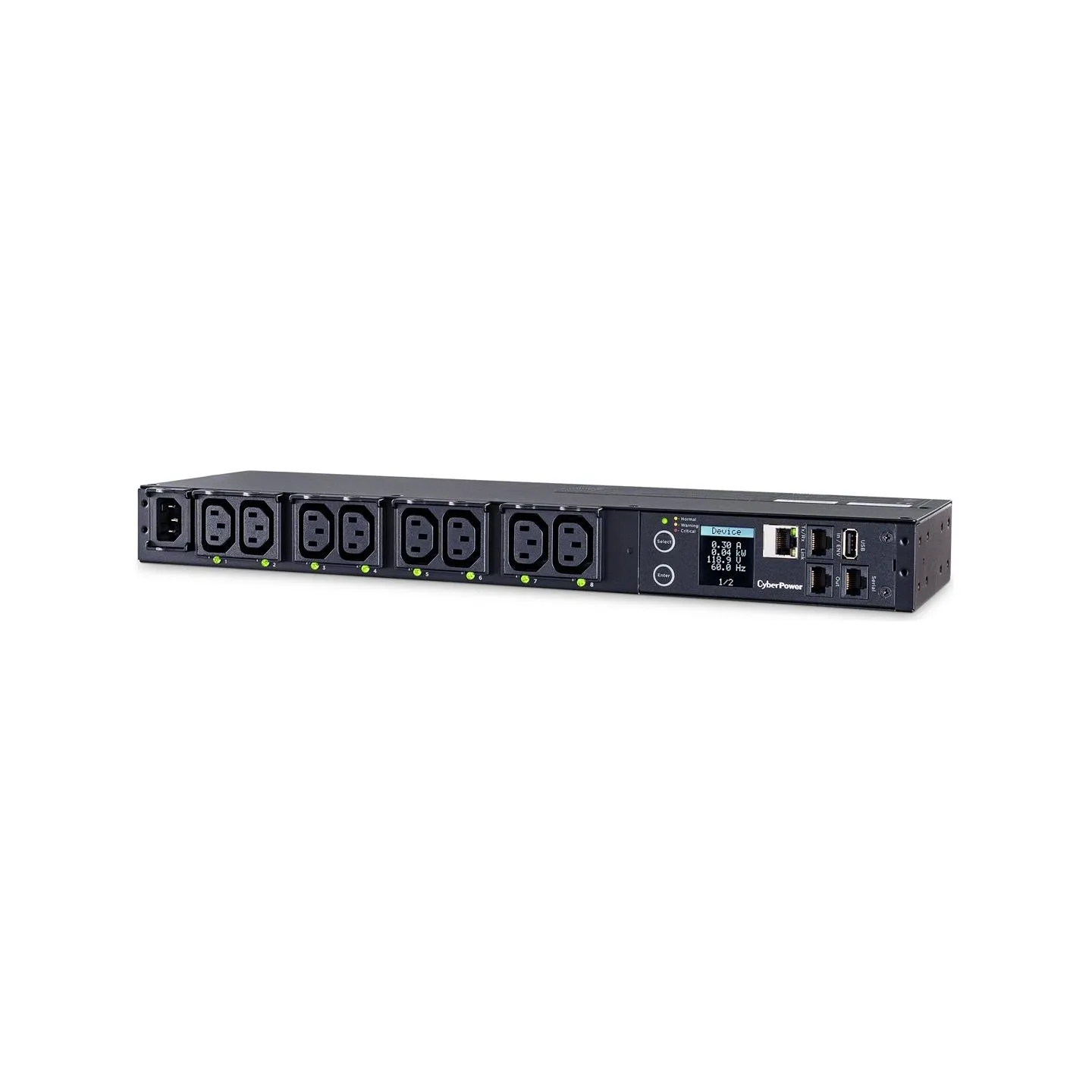Cyberpower Management strip PDU41004 1U, 12A, 8xC13