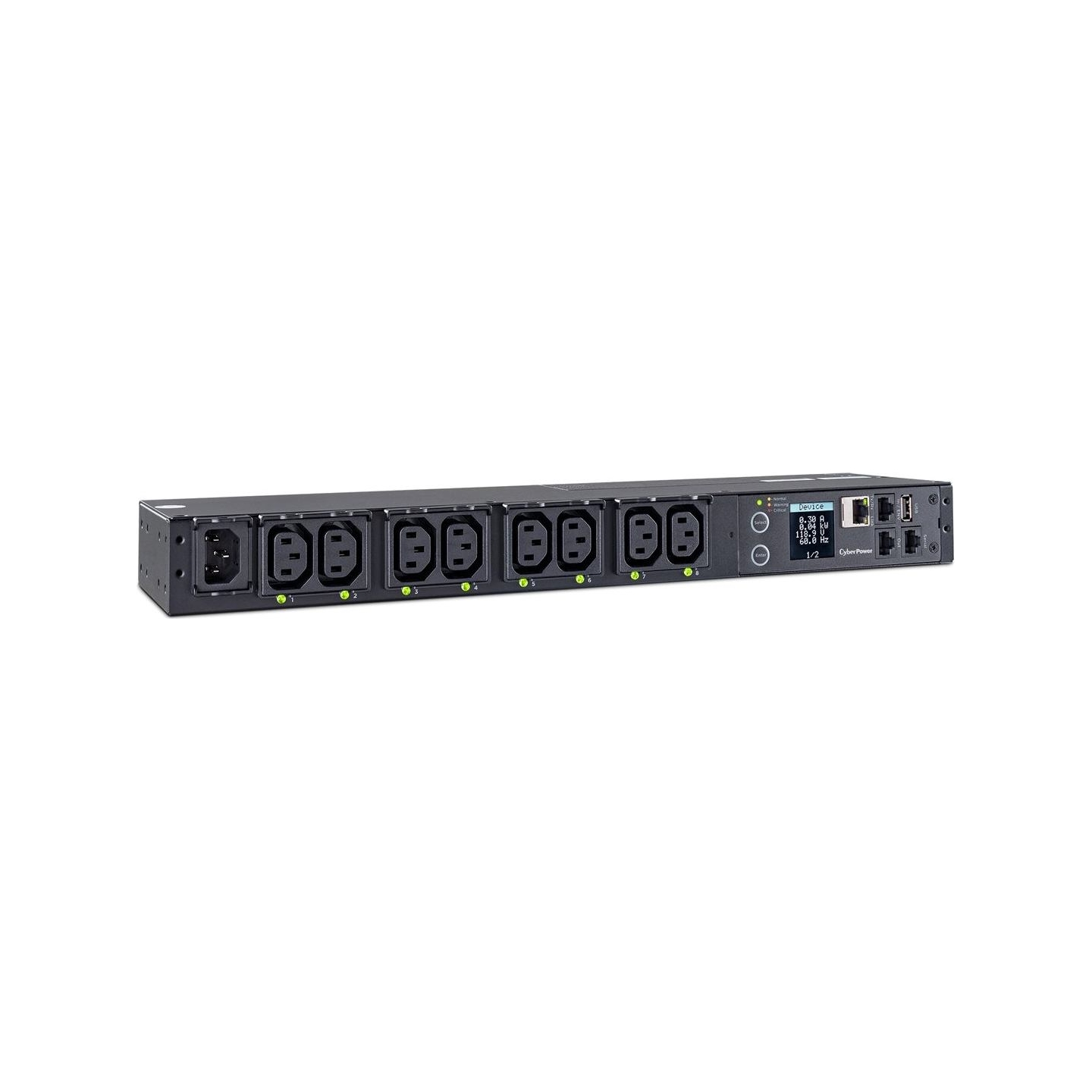 Cyberpower Management strip PDU41004 1U, 12A, 8xC13