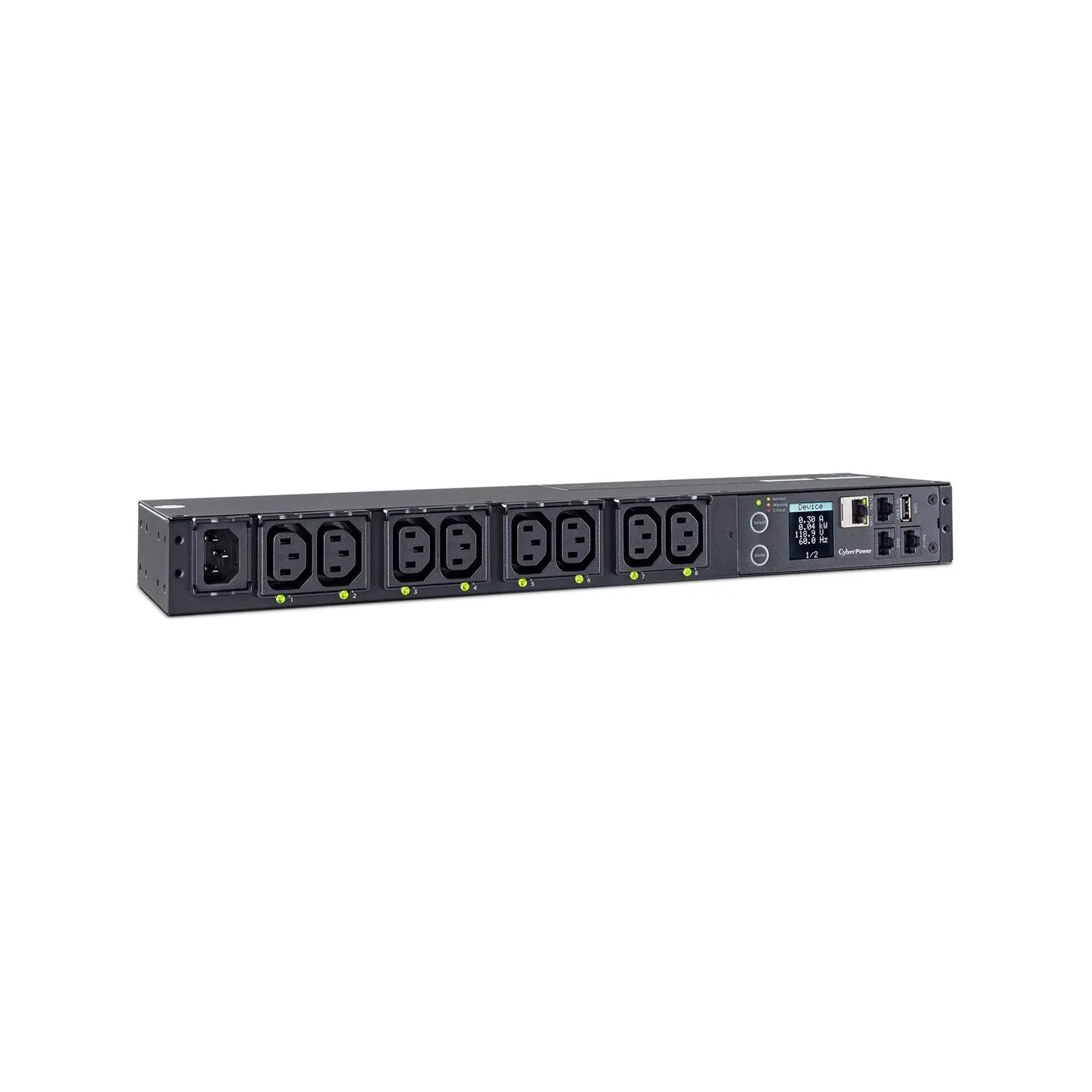Cyberpower Management strip PDU41004 1U, 12A, 8xC13