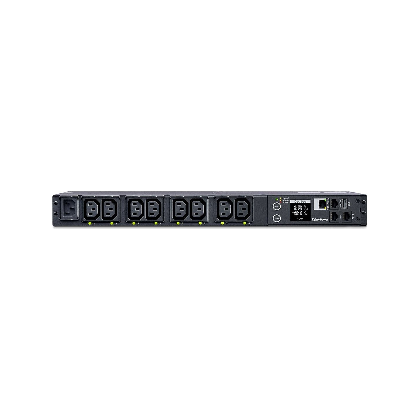 Cyberpower Management strip PDU41004 1U, 12A, 8xC13