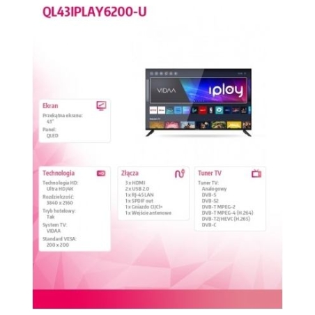 Allview TV QLED 43 inch QL43IPLAY6200-U