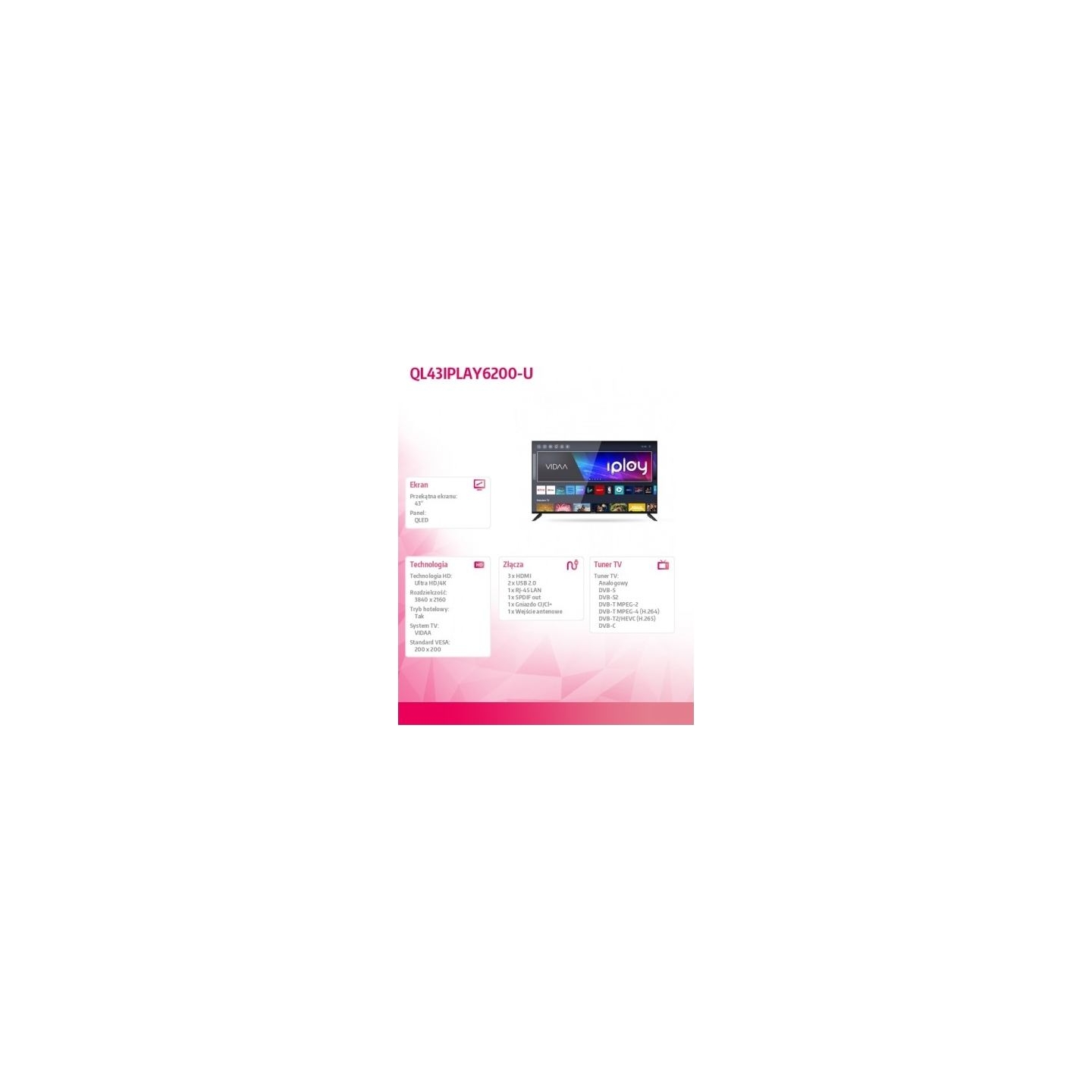Allview TV QLED 43 inch QL43IPLAY6200-U