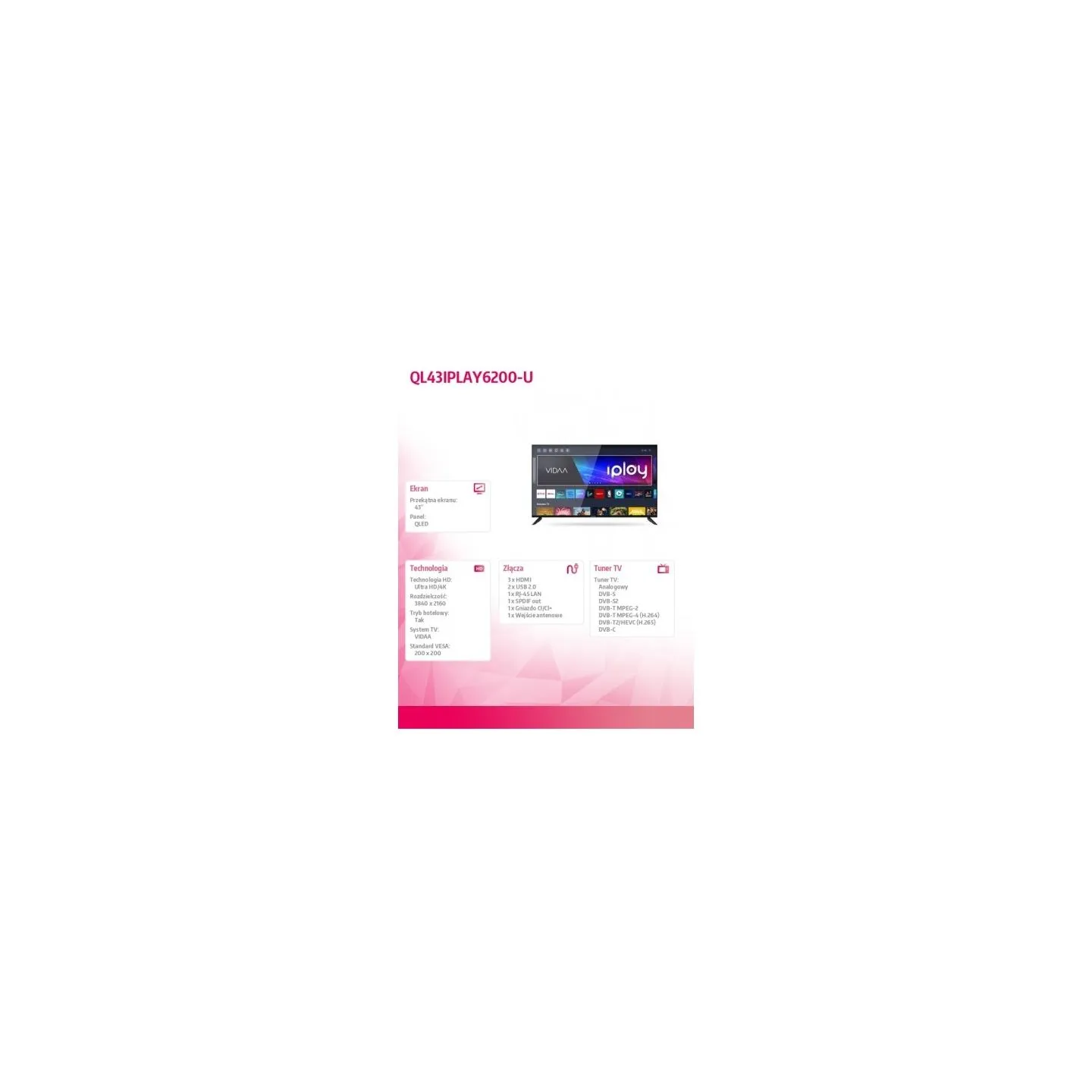 Allview TV QLED 43 inch QL43IPLAY6200-U
