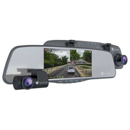 Navitel | Smart rearview mirror equipped with a DVR | MR255NV | IPS display 5''; 960x480 | Maps included