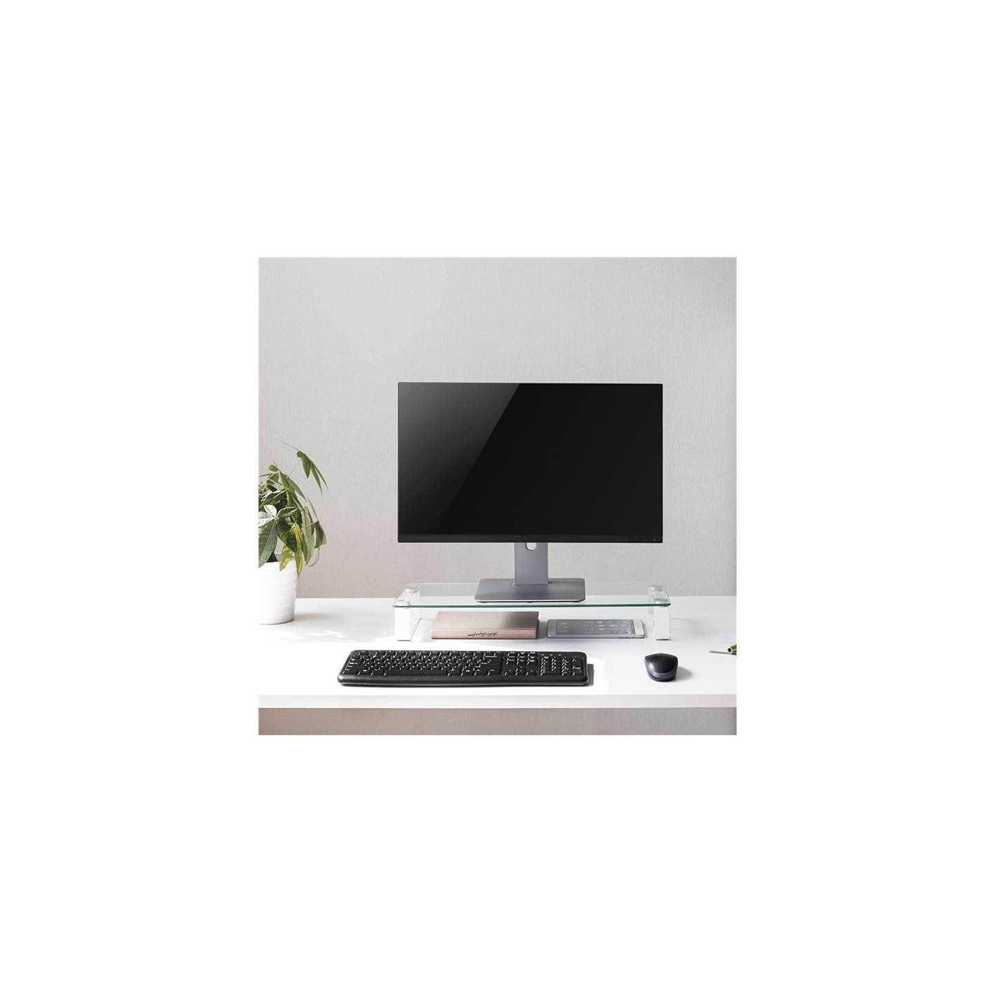 Logilink BP0027 Tabletop monitor riser, glass | Logilink