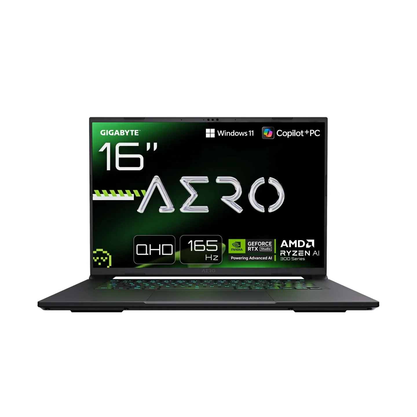 Gigabyte AERO X16 Gaming 1TH | Space Gray | 16 " | IPS | WQXGA | 2560 x 1600 pixels | 165 Hz | Anti-glare | AMD Ryzen AI 7 | 350