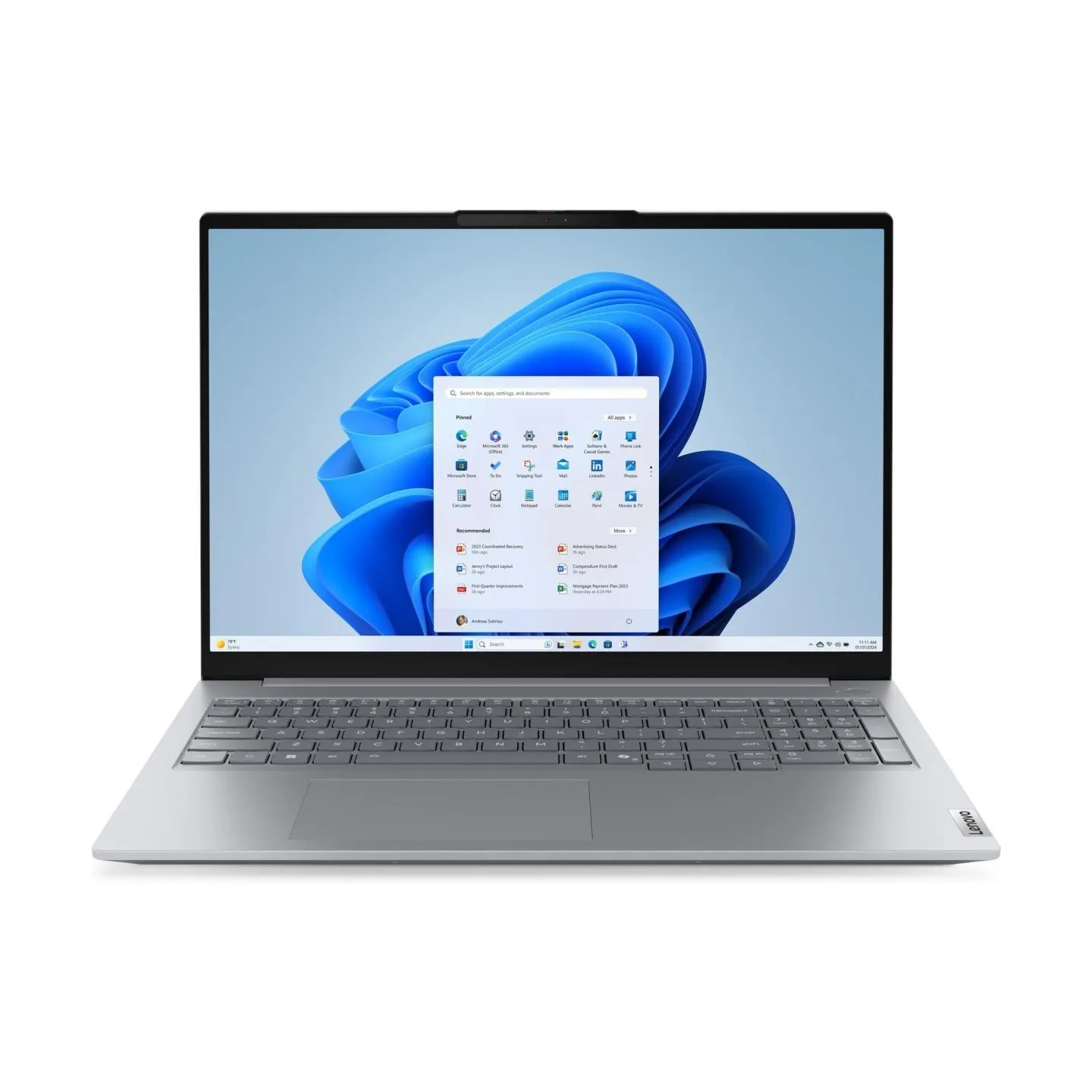 Lenovo ThinkBook 16 G9 IRL | Arctic Grey | 16 " | IPS | WUXGA | 1920 x 1200 pixels | Anti-glare | Intel Core 5 | 210H | 16 GB | 