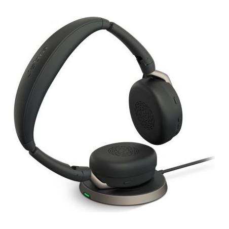 Jabra Headphones Evolve2 65 Flex Link380a UC Stereo Wireless Charger