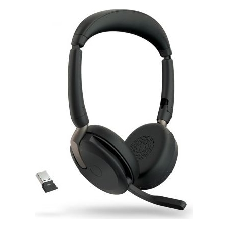 Jabra Headphones Evolve2 65 Flex Link380a UC Stereo Wireless Charger