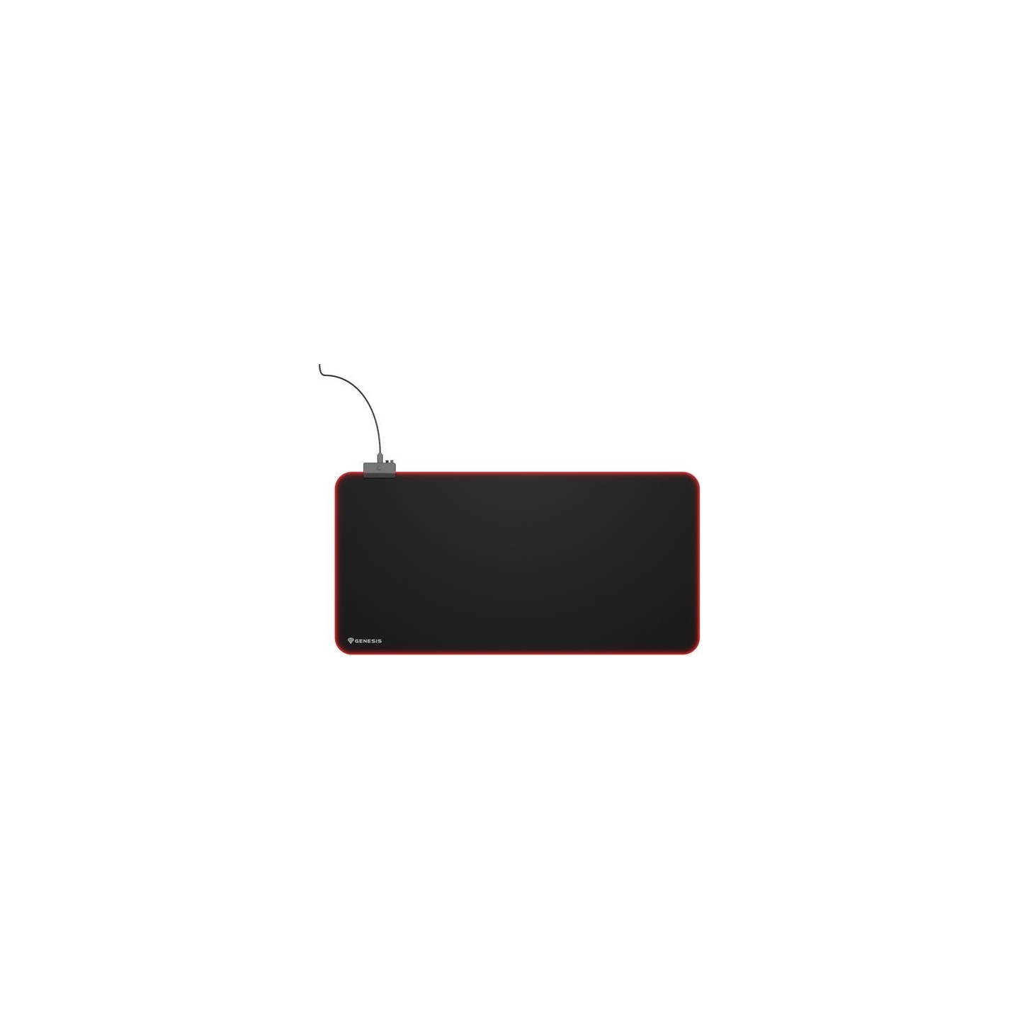 Genesis Mouse Pad | Boron 500 XXL RGB | Mouse pad | 400 x 800 x 4 mm | Black