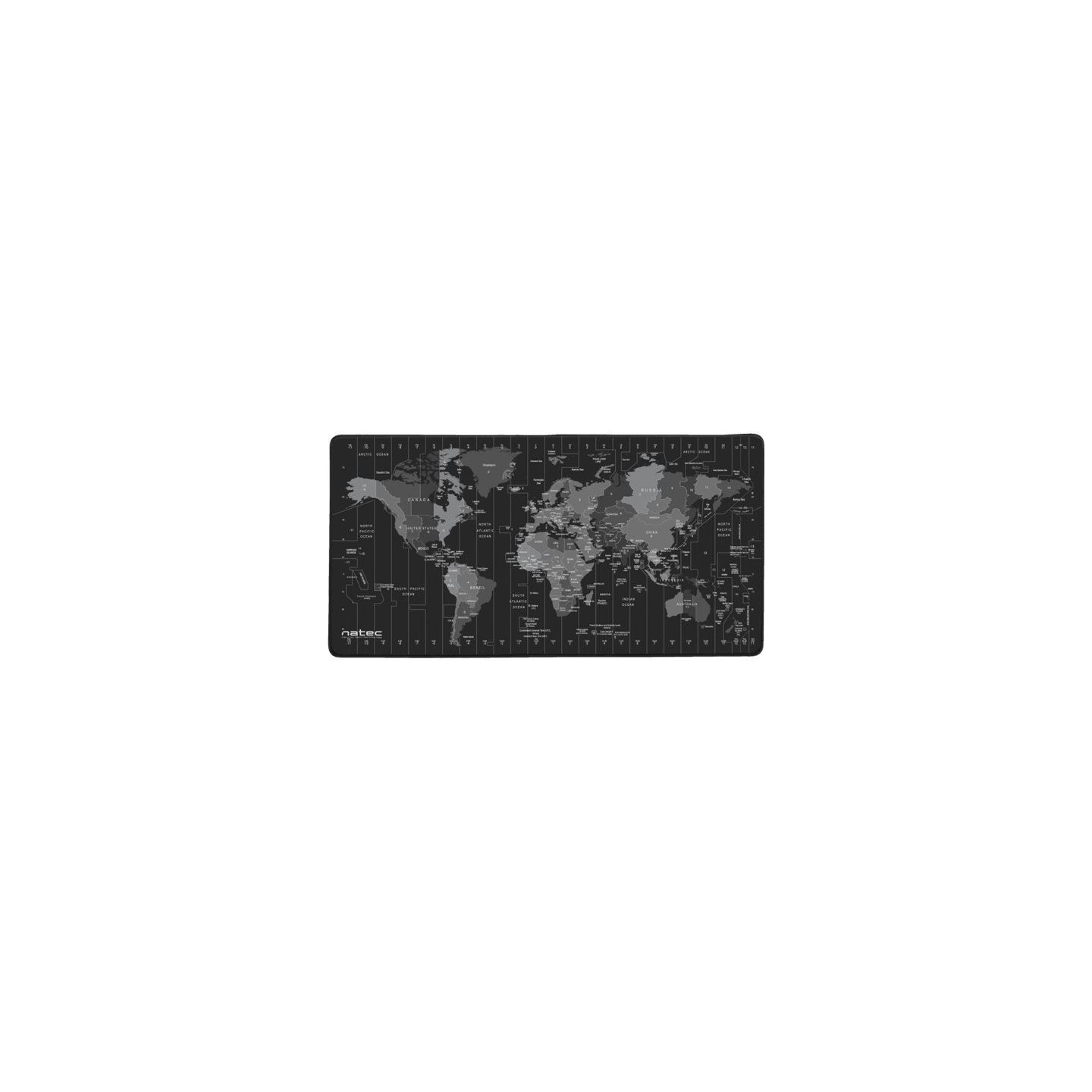 Natec | Mouse Pad Maxi | Time Zone Map