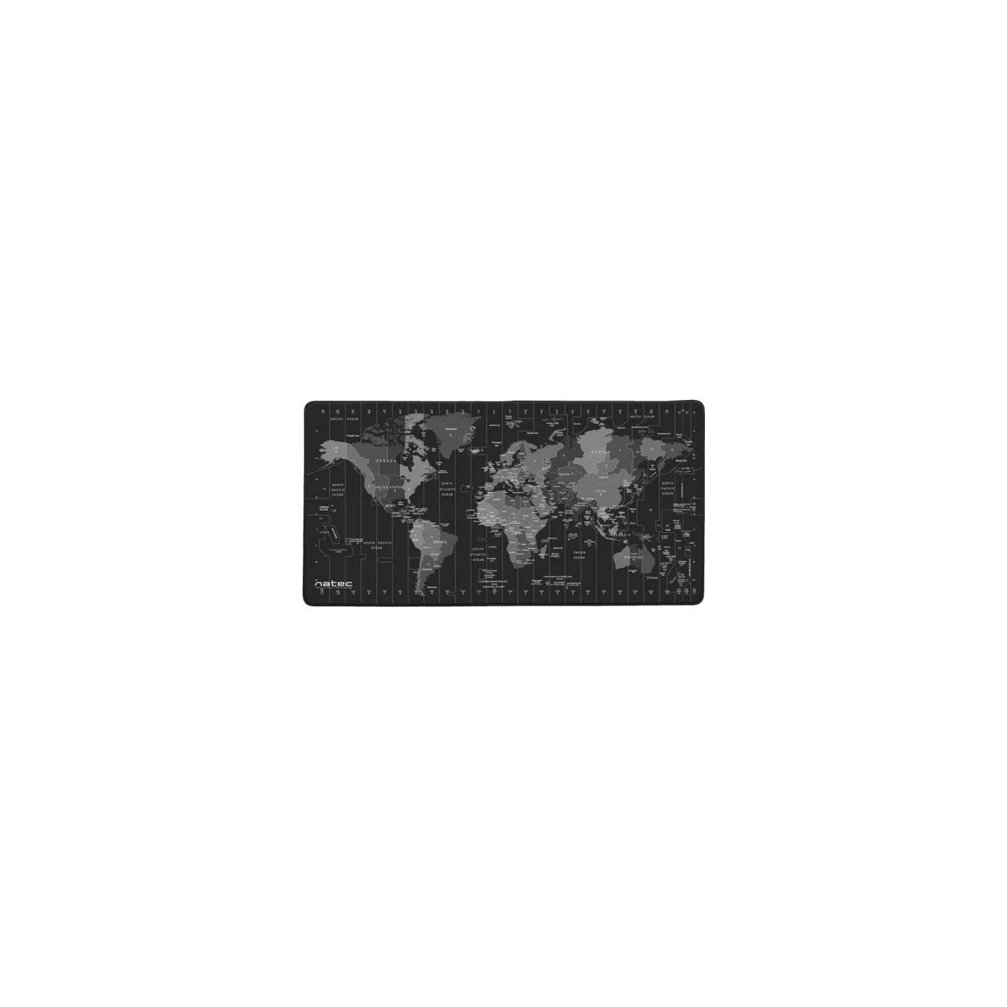 Natec | Mouse Pad Maxi | Time Zone Map