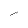Lanberg 19" cable management panel with 5 plastic holders 1U type B | AK-1202-B | Black