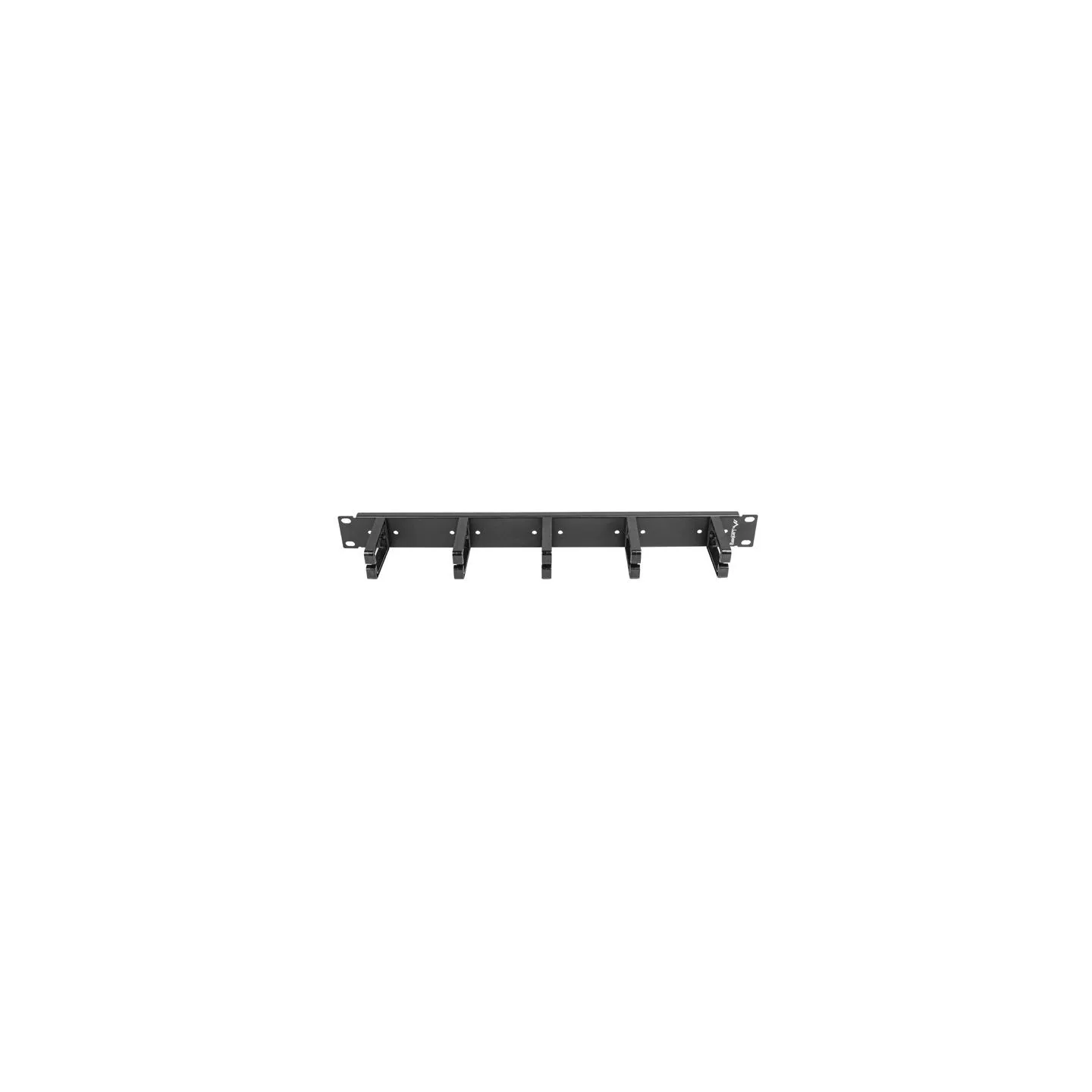Lanberg 19" cable management panel with 5 plastic holders 1U type B | AK-1202-B | Black