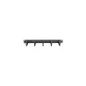 Lanberg 19" cable management panel with 5 plastic holders 1U type B | AK-1202-B | Black