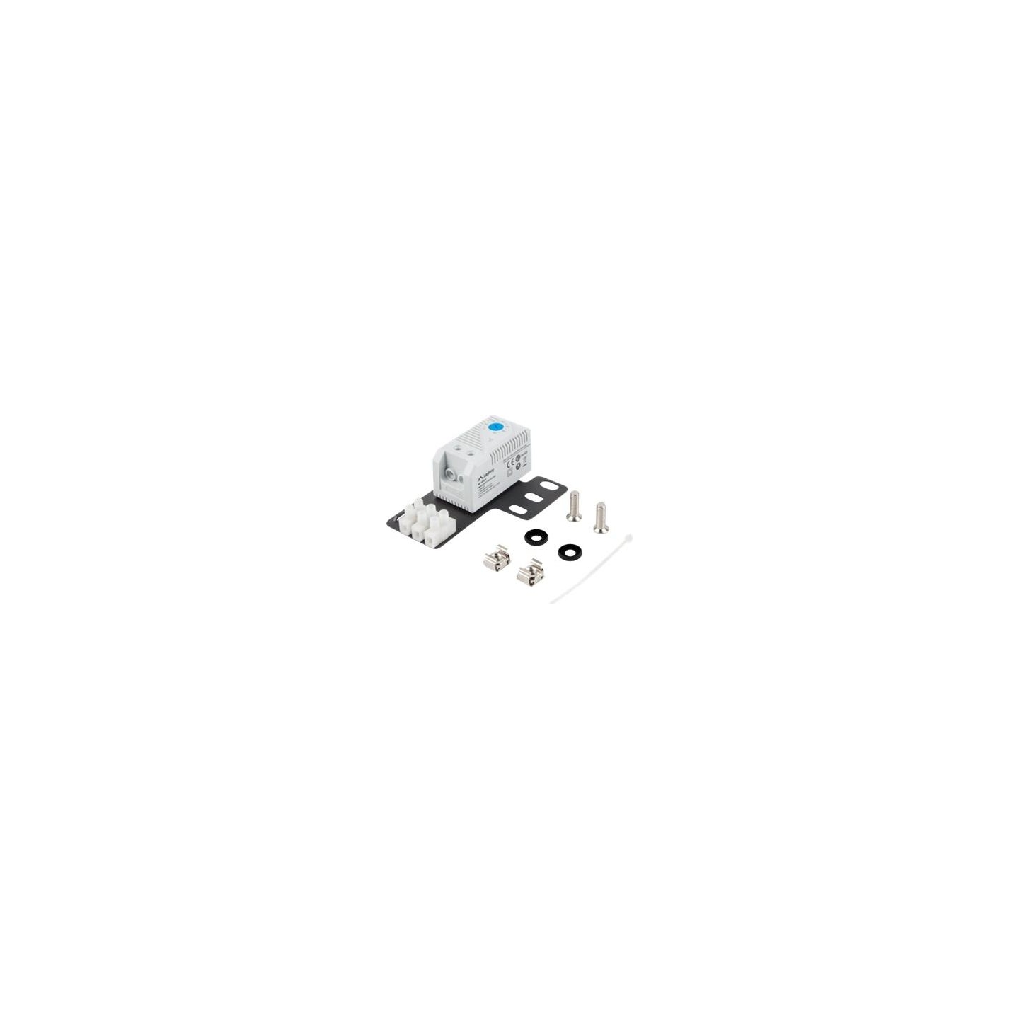Lanberg Closed-loop thermostat 10A for rack cabinets with 19" ear and terminal block | AK-1505-S | Gray