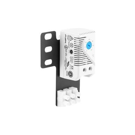 Lanberg Closed-loop thermostat 10A for rack cabinets with 19" ear and terminal block | AK-1505-S | Gray