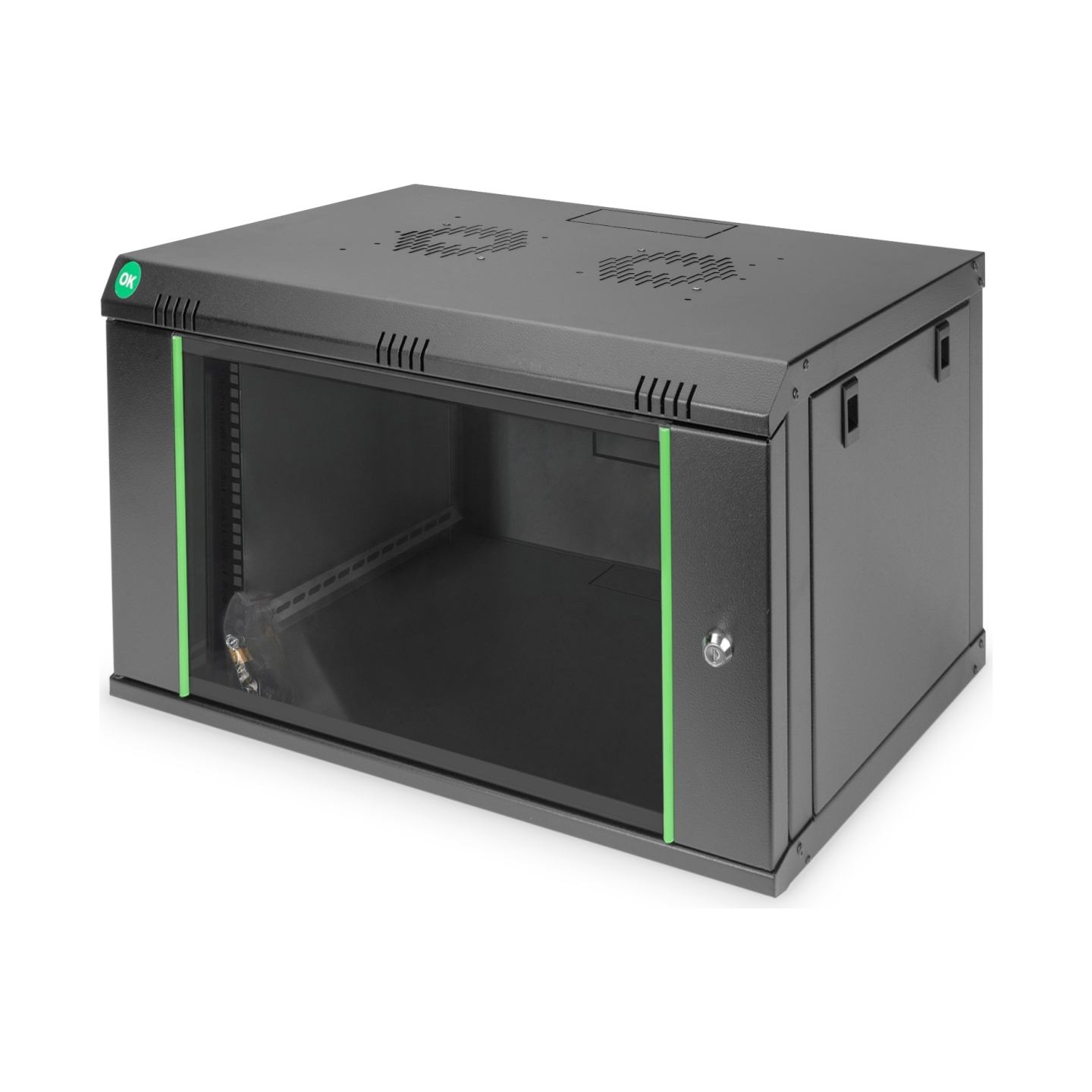 Digitus Wall Mounting Cabinets Dynamic Basic Series | DN-19 07-U-EC-SW | 38.9 x 60 x 45 cm | Black