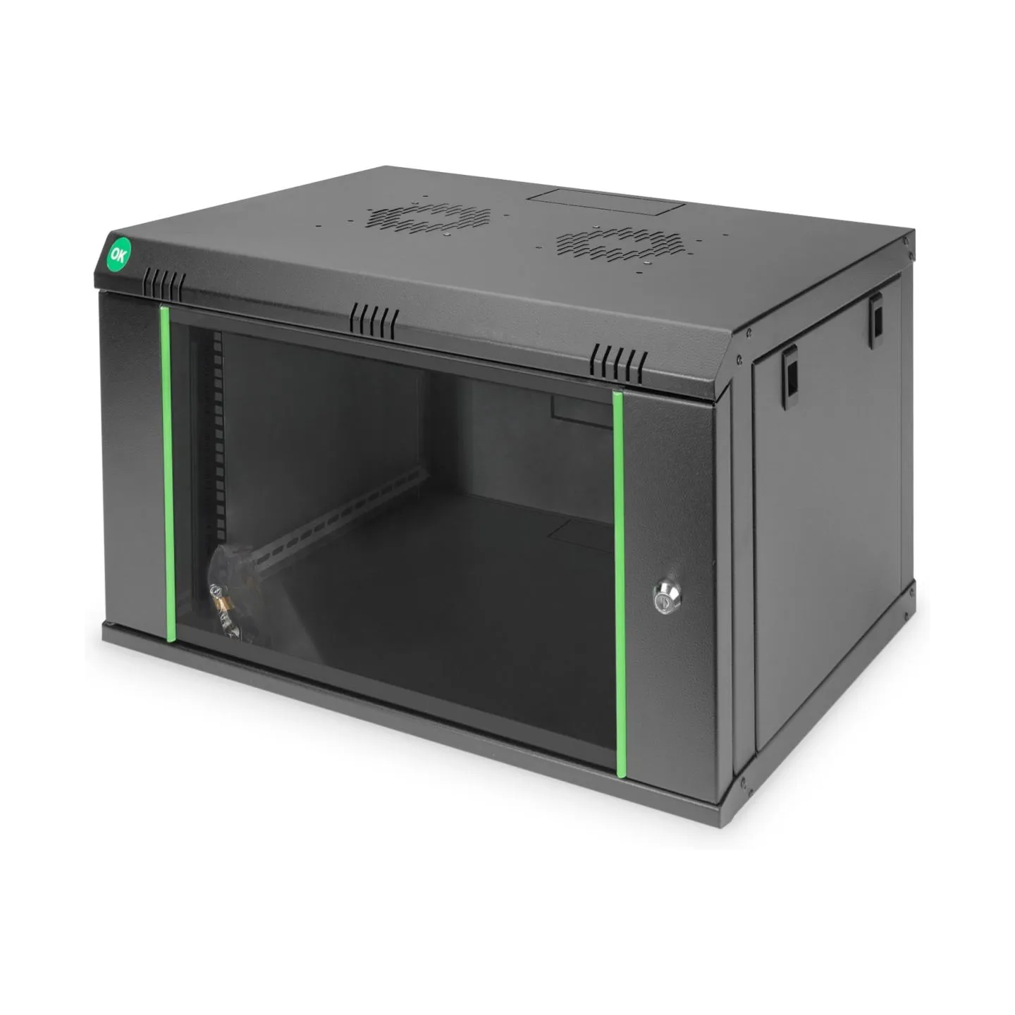 Digitus Wall Mounting Cabinets Dynamic Basic Series | DN-19 07-U-EC-SW | 38.9 x 60 x 45 cm | Black