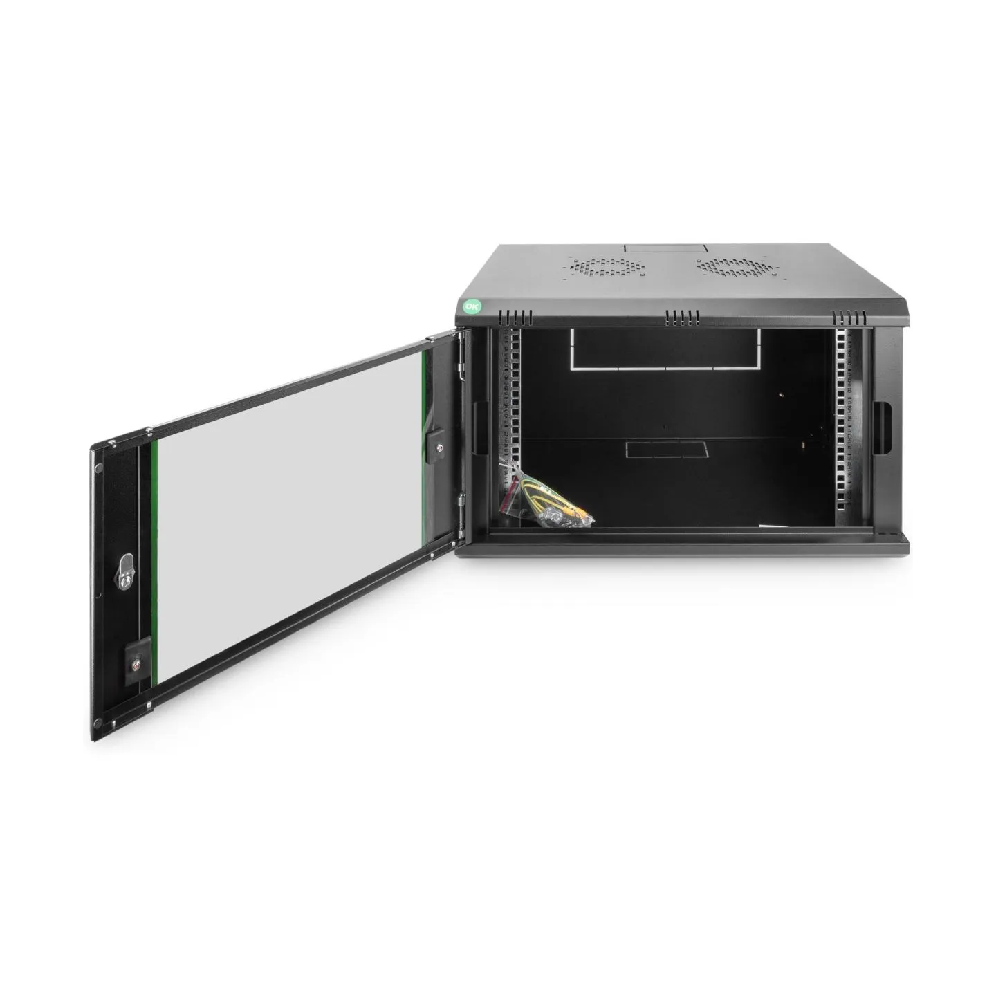 Digitus Wall Mounting Cabinets Dynamic Basic Series | DN-19 07-U-EC-SW | 38.9 x 60 x 45 cm | Black