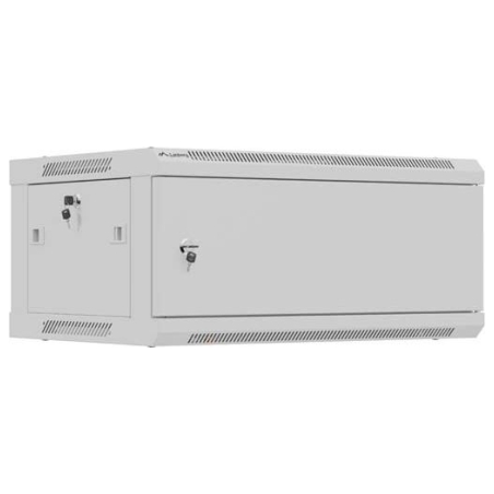 Lanberg Wall mounted installation cabinet 19" 4U 600X450 | WF01-6404-00S | Gray