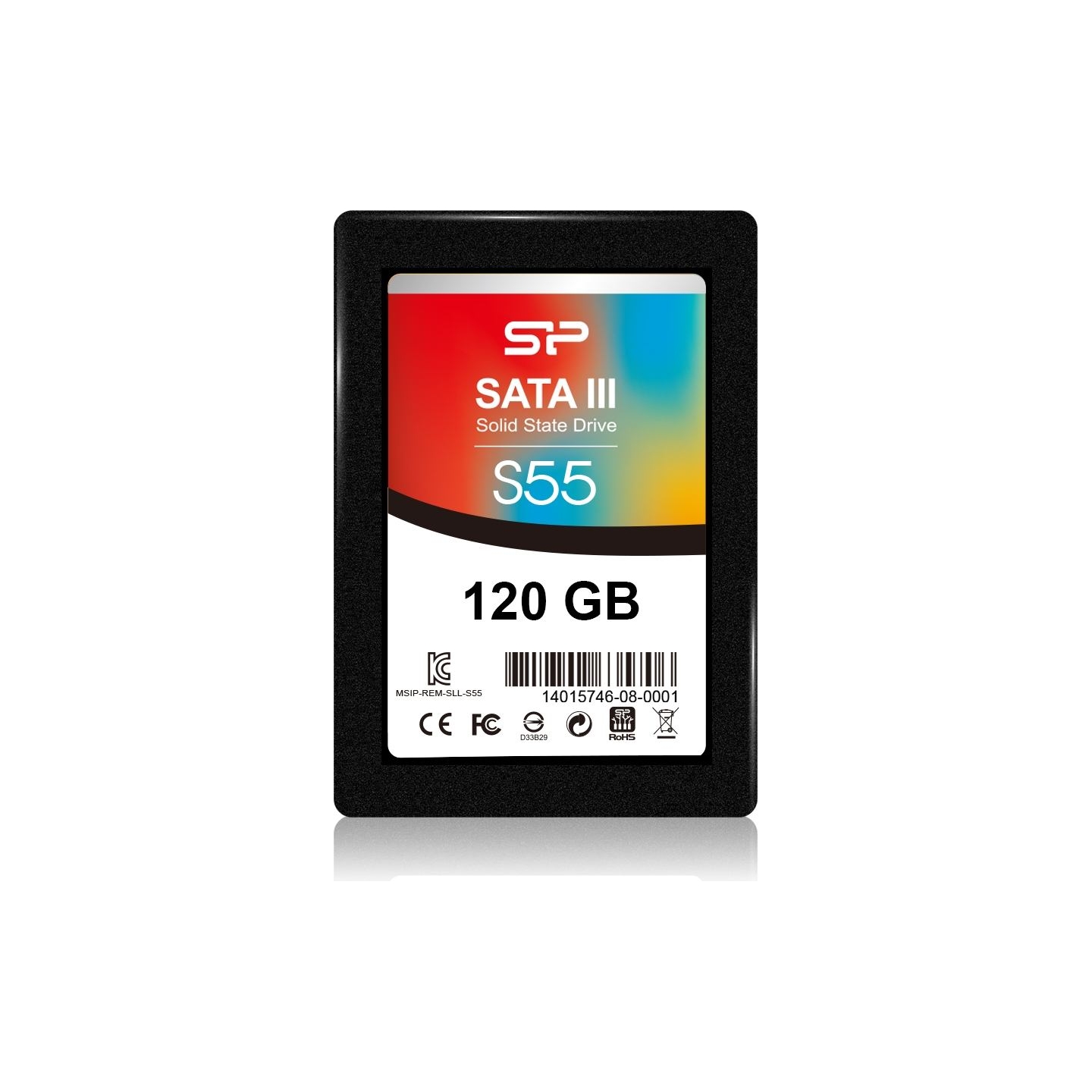Silicon Power | Slim S55 | 120 GB | Solid-state drive interface SATA | Read speed 550 MB/s | Write speed 420 MB/s