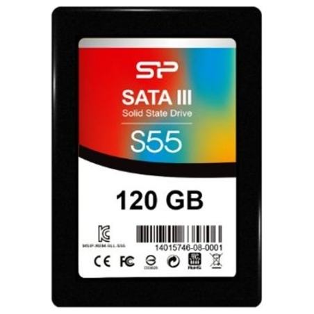 Silicon Power | Slim S55 | 120 GB | Solid-state drive interface SATA | Read speed 550 MB/s | Write speed 420 MB/s