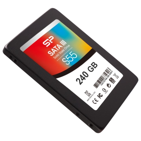 Silicon Power | Slim S55 | 240 GB | Solid-state drive interface SATA | Read speed 550 MB/s | Write speed 450 MB/s