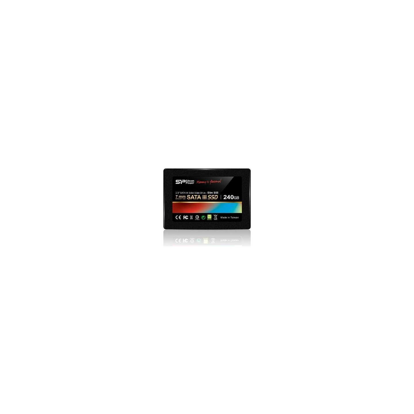 Silicon Power | Slim S55 | 240 GB | Solid-state drive interface SATA | Read speed 550 MB/s | Write speed 450 MB/s