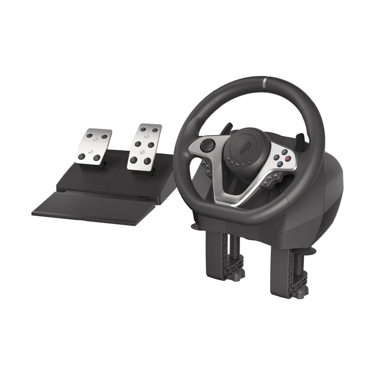 Genesis | Driving Wheel | Seaborg 400 | Silver/Black | Game racing wheel