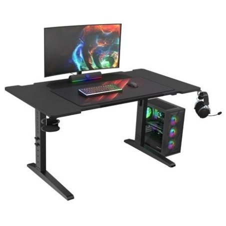 Genesis | Modular Gaming Desk | Holm 140 RGB | Anthracite Black