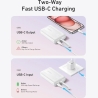 Anker Power Bank, Built-In USB-C Cable, 30W | A1688H21 | 10000 mAh | White