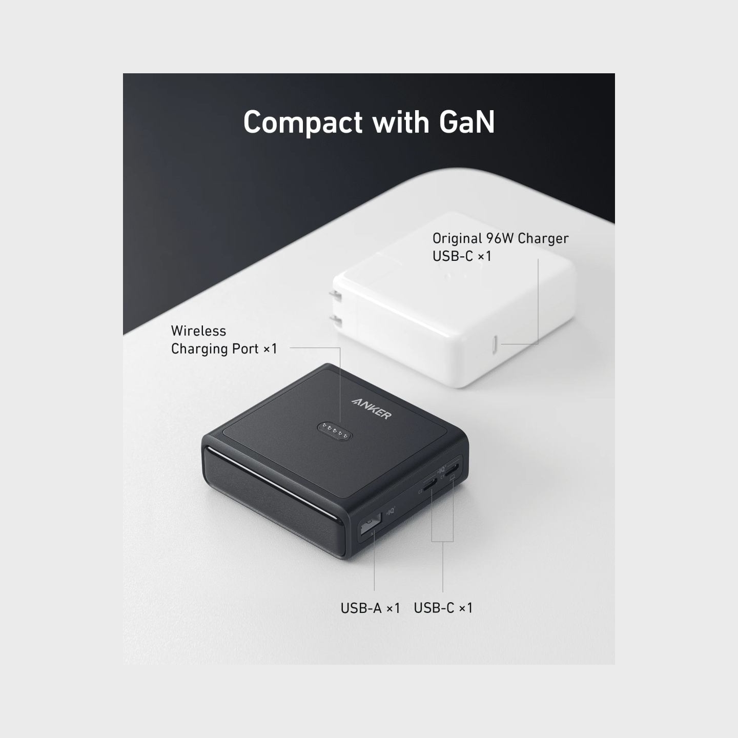 Anker Prime Charging Base for Power Bank, 100W | A1902311 | Black