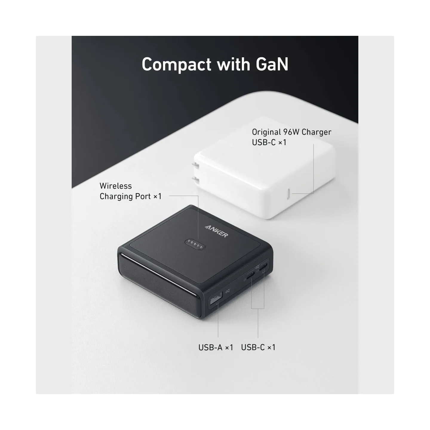 Anker Prime Charging Base for Power Bank, 100W | A1902311 | Black