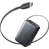 Anker Nano Power Bank 45W with Built-In Retractable USB-C Cable | A1638H11 | 10000 mAh | Black