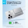 Anker Nano Power Bank 45W with Built-In Retractable USB-C Cable | A1638H21 | 10000 mAh | White
