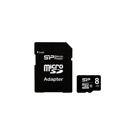 Silicon Power | 8 GB | MicroSDHC | Flash memory class 10 | SD adapter