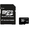 Silicon Power | 8 GB | MicroSDHC | Flash memory class 10 | SD adapter