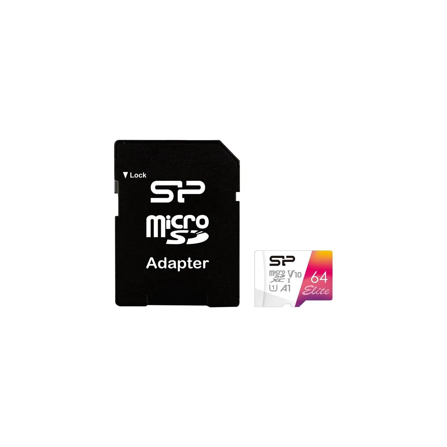 Silicon Power | microSDHC UHS-I Memory Card | Elite | 64 GB | microSDHC/SDXC | Flash memory class 10