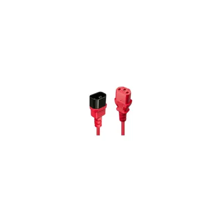 Lindy CABLE POWER IEC EXTENSION 1M/RED 30477 LINDY