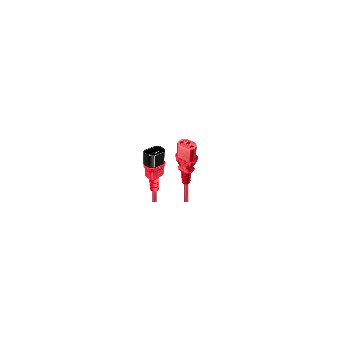 Lindy CABLE POWER IEC EXTENSION 1M/RED 30477 LINDY