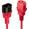 Lindy CABLE POWER IEC EXTENSION 1M/RED 30477 LINDY