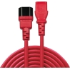 Lindy CABLE POWER IEC EXTENSION 1M/RED 30477 LINDY