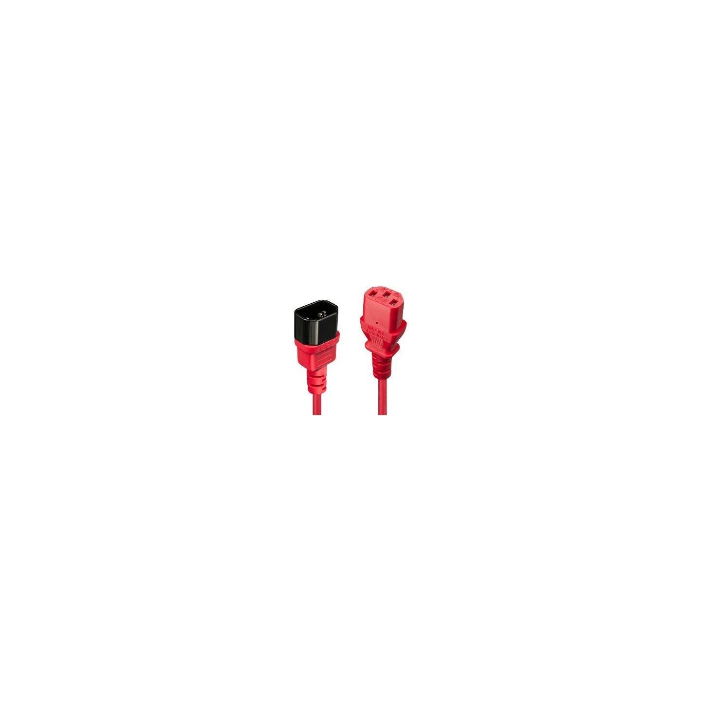 Lindy CABLE POWER IEC EXTENSION 2M/RED 30478 LINDY