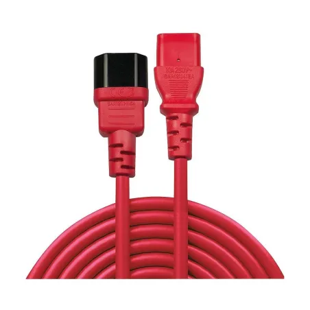 Lindy CABLE POWER IEC EXTENSION 2M/RED 30478 LINDY